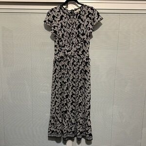 Max Studio Black and White Patterned Maxi Dress